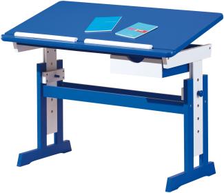 Schreibtisch Pacur blau weiss Tisch Bürotisch Computertisch Computer Büro