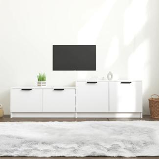 TV-Schrank Weiß 158,5x36x45 cm Holzwerkstoff