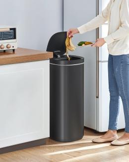 SONGMICS Mülleimer mit Bewegungssensor, Abfalleimer Küche 50 L automatisch