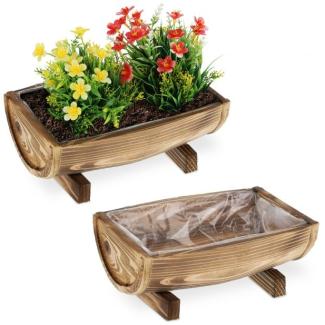 Holz Blumenkasten 2er Set 10037610