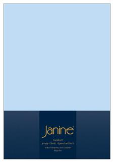Janine Elastic-Jersey-Spannbetttuch 5002 Fb 12 hellblau 180x200 - 200x220