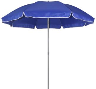 TrendLine Sonnenschirm blau Ø 180 cm UV-Schutz: 60+ Sonnenschutz Strandschirm