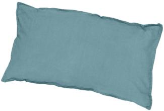 Traumhaft gut schlafen Stone-Washed-Bettwäsche aus 100% Baumwolle, in versch. Farben und Größen : 40 x 80 cm : Jade