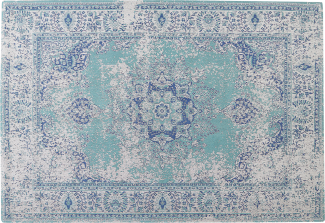 Teppich blau 160 x 230 cm Kurzflor ALMUS