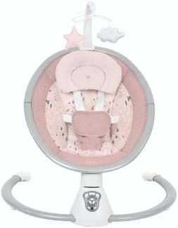Kikkaboo elektrische Babywippe Twiddle, Schaukelfunktion, Fernbedienung, Timer pink