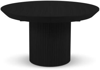 Micadoni 6-Sitzer Tisch ausziehbar Nicole | Oberfläche Black Oak und Black Oak