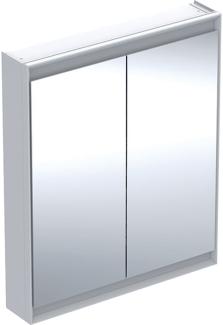 Geberit ONE Spiegelschrank mit ComfortLight, 2 Türen, Aufputzmontage, 75x90x15cm, 505. 812. 00, Farbe: weiss / Aluminium pulverbeschichtet - 505. 812. 00. 2
