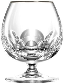 Cognacglas Kristall Palais Platin clear (10,6 cm)
