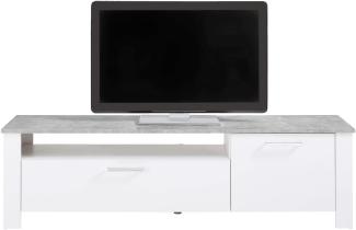 Homexperts 'ZABONA' TV-Board, Holzwerkstoff Spanplatte weiß, B 165 x H 47 x T 40 cm