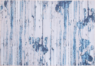 Teppich blau 160 x 230 cm Kurzflor BURDUR
