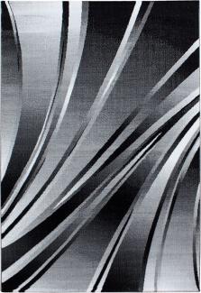 Kurzflor Teppich Paolo rechteckig - 200x290 cm - Schwarz