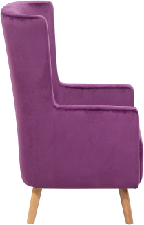 Sessel Samtstoff violett ONEIDA