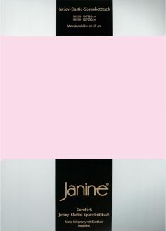 Janine Jersey Elastic Spannbetttuch | 90x190 cm - 100x220 cm | zartrosa