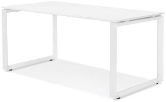 Kokoon Design Schreibtisch Abak Holz Weiß 160 cm Weiß - Weiß - 160 x 75 x 80 cm