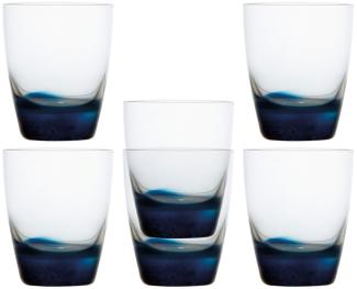 Wasserglas Set 6 Stück, unzerbrechlich - Blau, Ecozen