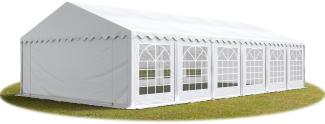 Party-Zelt Festzelt 5x12 m feuersicher Garten-Pavillon -Zelt PVC Plane 750 N in weiß Wasserdicht