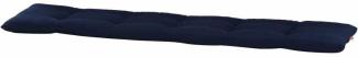 SIENA GARDEN TESSIN Bankauflage 150 cm Dessin Uni blau, 60% Baumwolle/40% Polyester
