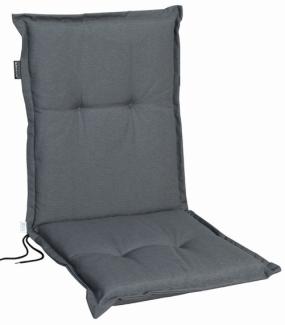 2 Stück MADISON Dessin Panama Stuhlauflage niedrig, Niedriglehner Auflage, 100 x 50 x 8 cm, in grau, 50% Baumwolle, 45% Polyester, 5 % Andere