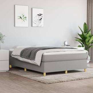 Boxspringbett Hellgrau 140x200 cm Stoff [3120961]