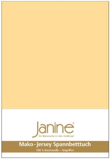 Janine Mako Jersey Spannbetttuch Bettlaken 140-160x200 cm OVP 5007 23 vanille