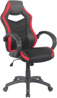 Homexperts 'HORNET' Gaming Chair, Kunstleder schwarz/rot,