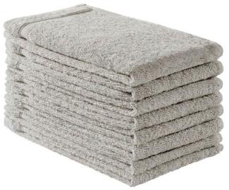 Handtuch Baumwolle Plain Design - Farbe: Dunkelgrau, Größe: 30x50 cm