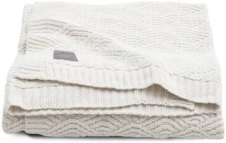 Jollein Strickdecke Decke Babydecke 75x100 cm River knit cream white
