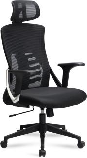 Bürostuhl Schreibtischstuhl Mesh Schwarz Drehstuhl Ergonomisch 120 kg