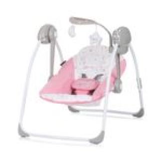 Chipolino Babywippe elektrisch Moonlight Musikfunktion, Fernbedienung, klappbar rosa