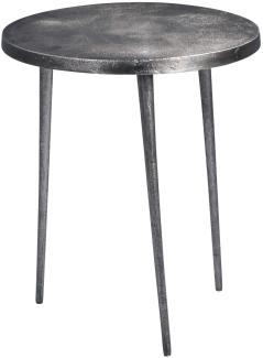 M2 Kollektion Casandra 1 Couchtisch/Beistelltisch/Tischset, Metall, grau, Durchmesser 40cm, Höhe 46cm