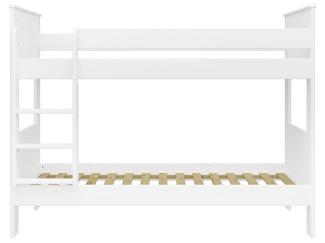 STEENS 'ALBA' Etagenbett 75 x 200 cm, Weiß, inkl. Lattenroste