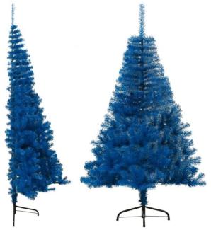 Künstlicher Halb-Weihnachtsbaum mit Ständer Blau 120 cm PVC