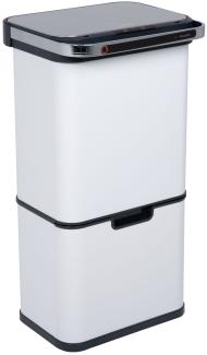 SVITA Sensor-Mülleimer 60L mit Ozon-Selbstreinigung und Aktivkohle-Filter Weiß