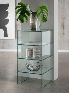 Ablageregal >7215< in Klarglas, Glas - 40x80x40cm (BxHxT)