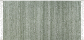 Teppich hellgrün 80 x 150 cm Kurzflor MALHIA