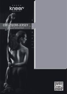 Kneer Edel-Zwirn-Jersey Kissenbezug Q20 Farbe platin Größe 40x80 cm