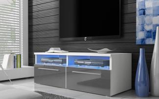 TV Lowboard Lumino mit LED Grau