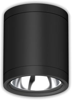 ISOLED LED Deckenaufbaustrahler IP65, schwarz, 10W, ColorSwitch 300040005000K, dimmbar