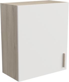 Hängeschrank >Origan< in Kronberg Eiche/ matt weiss - 100x70x30 (BxHxT)