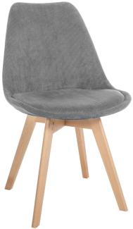 Stuhl Linares Cord (Farbe: grau)