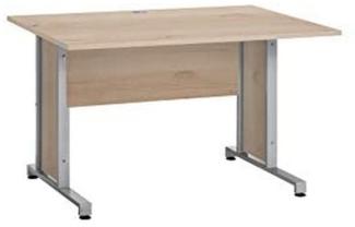 MAJA Möbel System Sets Schreibtisch, Holzwerkstoff melaminharzbeschichtet, Edelbuche, B/H/T: ca. 120x67x80 cm