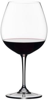 Riedel Vivant Pinot Noir, 4er Set, Rotweinglas, Weinglas, Hochwertiges Glas, 700 ml, 0484/07
