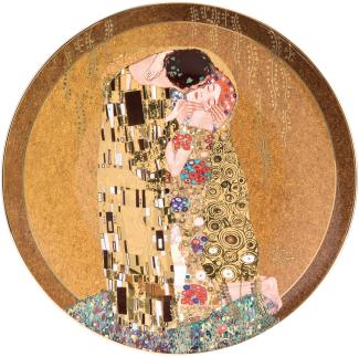 Goebel / Gustav Klimt - Der Kuss Klimt - Kuss / Porzellan / 36,0cm x 36,0cm