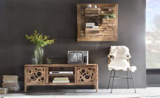 Wandregal Deko Romanteaka Teak Wandboard Ablage Regal Hängeregal Bücherregal