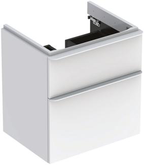 Geberit SMYLE SQUARE Waschbeckenunterschrank 58,4 cm breit, Weiß