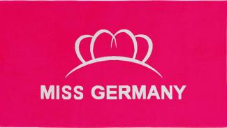 Miss Germany Strandtuch Miss Germany, Velours (1-St), Velours, mit großem Logo-Motiv