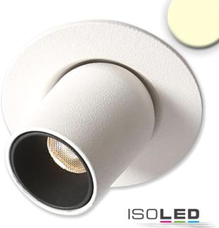 ISOLED LED Einbauleuchte Pipe MiniAMP weiß, 3W, 24V DC, warmweiß, dimmbar