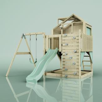 PolarPlay Spielturm Madita aus Holz in Grün