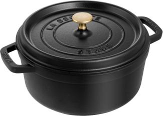 STAUB Cocotte Bräter nClassic Gusseisen 6,7 l Ø28cm schwarz