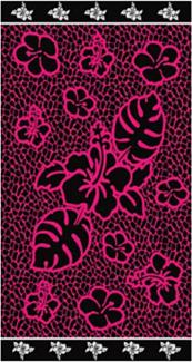 LEX Saunatuch Handtuch Duschtuch Savage verschiedene Farben Baumwolle 90 x 170 cm Pink